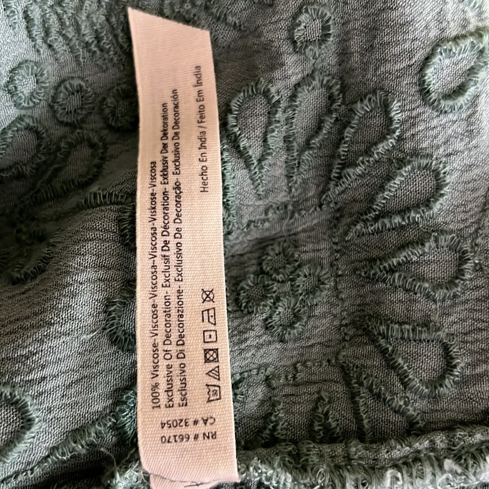 Free People Sage Green Embroidered Maxi Dress - Picture 7 of 7